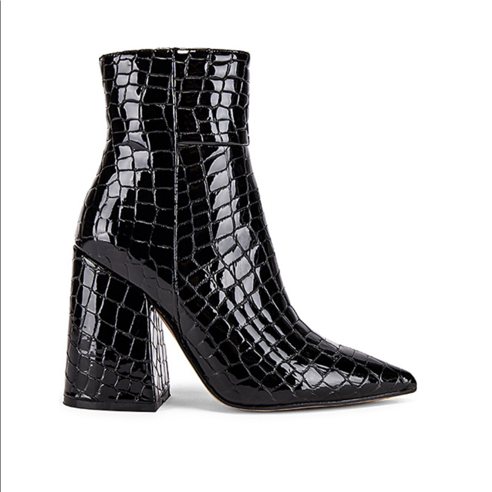 Blac Croc Patent Booties